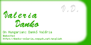 valeria danko business card